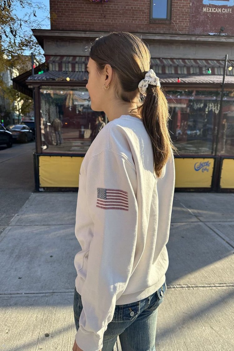 Kjope Brandy Melville Sweatshirt Online Erica Newport Hvite Brandy Melville Norge